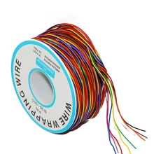 265 м 8 цветов 30AWG Перемычка провода обёрточная бумага твердая ЛУЖЕНАЯ МЕДЬ ПВХ Одиночная Многожильная изоляционная медная проволока Ok провод электрический кабель XF30