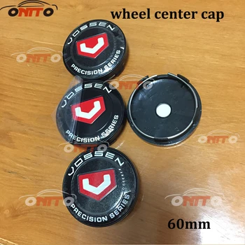 

Wholeasle 100Pieces/lot ABS Alloy Brushed Custom Hub Rim Wheel Center Center Caps 60mm 56mm Hub caps Cover for vossen logo