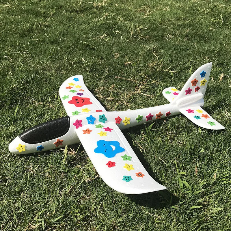 48cm DIY Hand Throw Flying Glider Planes Toys For Children Foam Aeroplane Model Party Bag Fillers Plane Kids Game | Игрушки и хобби