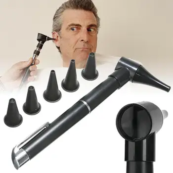

1 Set Portable Medical Diagnostic Ear Light Otoscope Light Throat Magnifying Cleaner Clinical Tool Care Ear Ear Nose Protec S9J4