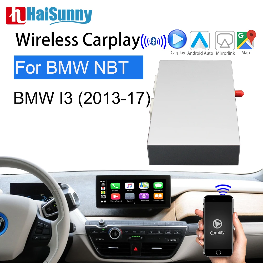 

For BMW i3 i01 Carplay Retrofit NBT System Interface Box 2013-2017 Support Navi Android Auto Reverse Camera Wireless Car play