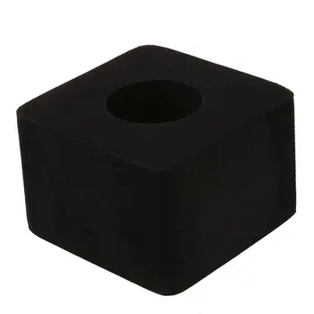 

1x Mic Interview ABS Logo Flag Square Square Station 4 Sided Break Resistant Black