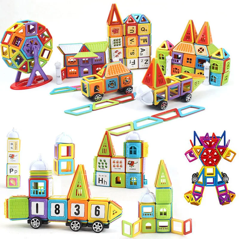 299 шт. мини размер 3D Магнитный конструктор магнитные игрушки для моделирования строительные блоки Обучающие игрушки
