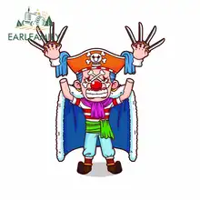 EARLFAMILY 13cm x 10.4cm One Piece Clown Bucky Car Sticker JDM Polyethylene Motorcycle Helmet Accessories Car Door Protector
