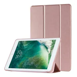 Elegante caso tri fold suporte magnético capa protetora tablet silicone macio capa inteligente flip suporte capa para ipads pro