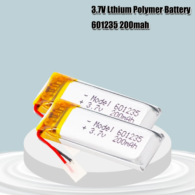 3 7 V 200mAh аккумуляторная батарея 601235 литий полимерные ионные аккумуляторы для DIY Mp3