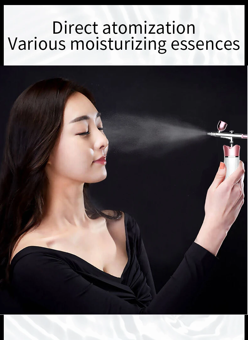 

Water Shine Skin Boost Portable Airbrush Serum Toner Nano Mist Sprayer Facial Mister Device Ladys Gifts Skin Care Tool