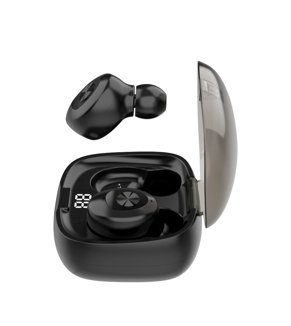 HiFi Wireless Bluetooth Headset Ipx6 Waterproof Sports Headset Mini Stereo Headset In Ear TWS 5 0 LED Display Smartphone Headset