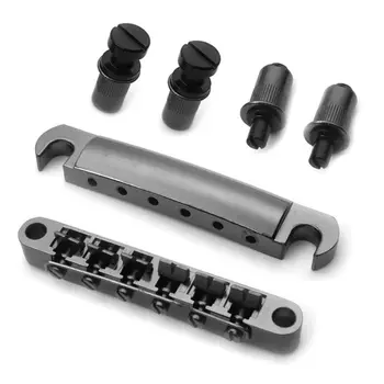 

1 Set 6 String Guitar Tune O Matic Bridge and Tailpiece for LP SG Style Guitar