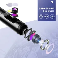 4.3” Screen Handhold Endoscope Single & Dual Lens Camera Industrial Borescope 2.0mp Inspection Snake Camera 2600mAh Battery P30 1