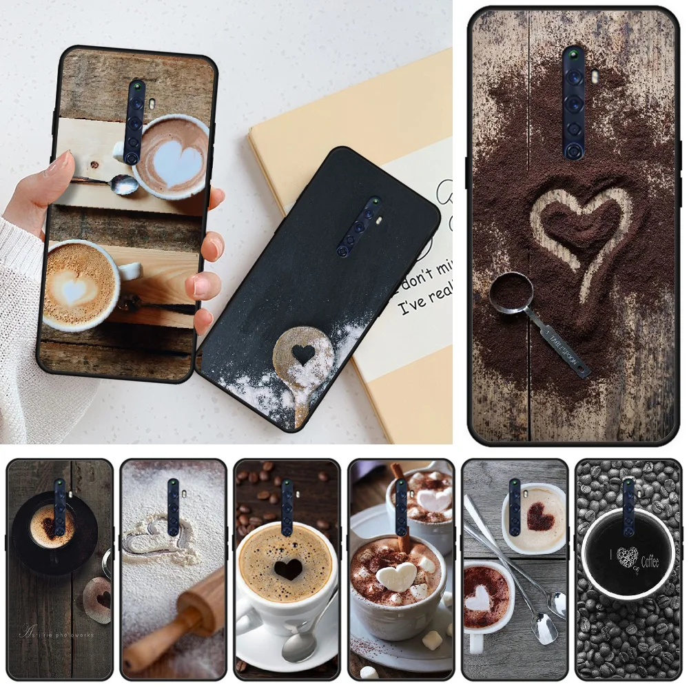BaweiTE Love coffee черный мягкий чехол для телефона OPPO R9 R9S 9S PLUS 11 plus 11S 15 Normal 17 17pro |