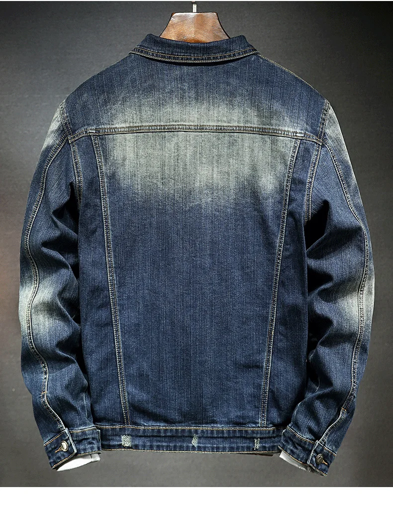 Синий Erkek Монт кабан тонкий Корейский досуг Chaqueta Jean Hombre Мода Casaca Jean Hombre индивидуальность Kurtka джинсы пальто для мужчин