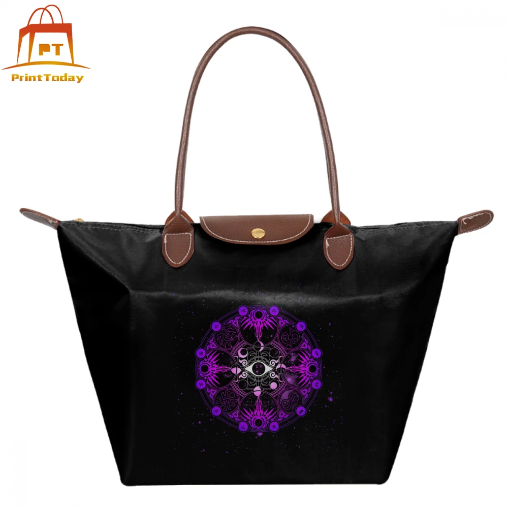 

Xxxholic Handbag Yuko Ichihara Magic Circle Top-handle Bags Oversized Nylon Women Tote Bag Print Trend Teen hobo Handbags