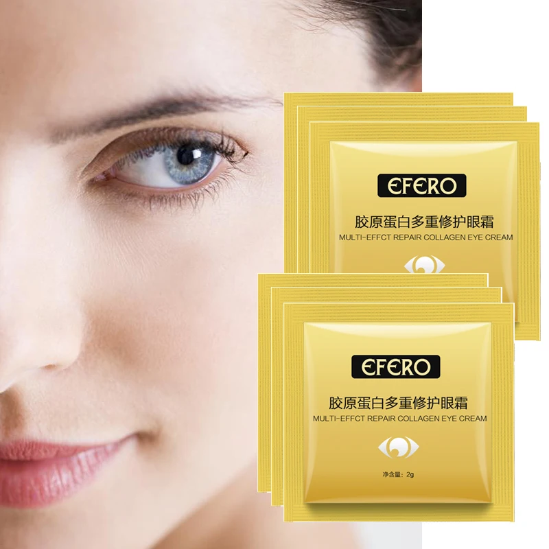 

EFERO 10Packs Collagen Eye Cream Eye Cream Essence Anti Wrinkle Remove Dark Circles Repair Eye Care Face Care