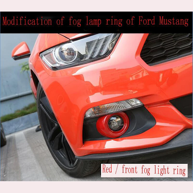Стиль для Ford Mustang ABS передняя фара противотуманная фара светильник рамка Крышка отделка