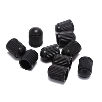 

50Pcs Motorcycle Auto Wheel Dust Cover Lid Black Plastic Truck Car Tire Air Wheel Valve Stem Cap Tyre Valve Stem Caps