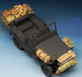 

1/35 modern stowage set (NO CAR ) Resin figure Model kits Miniature gk Unassembly Unpainted