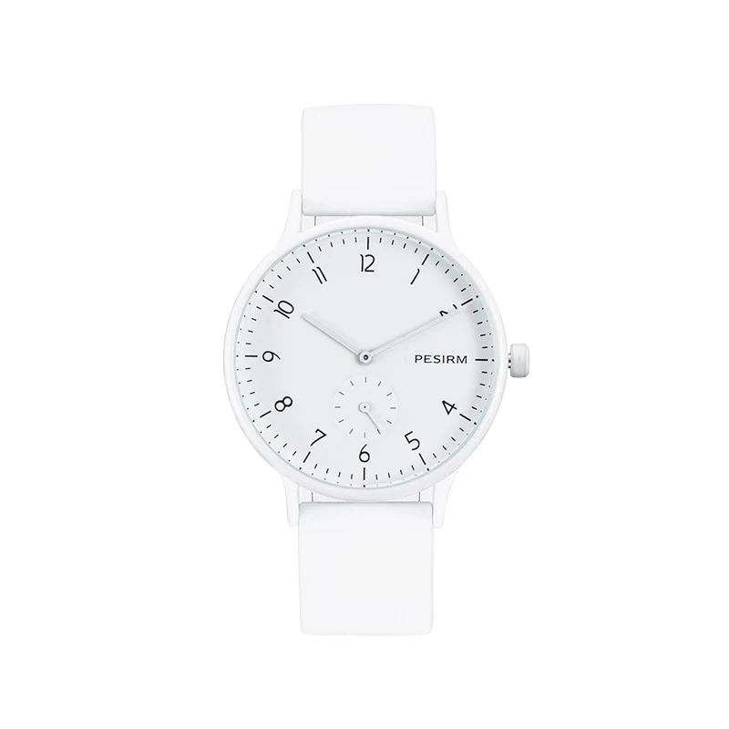 Женские модные часы с силиконовым ремешком, повседневные водонепроницаемые многоцветные часы Relogio, женские кварцевые часы - Цвет: White