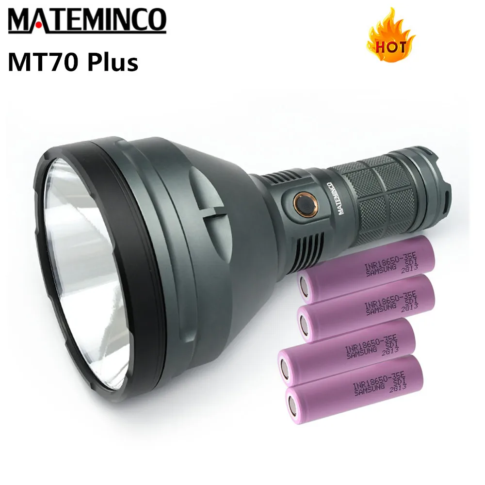 MATEMINCO MT70 Plus, супер мощный фонарик CREE XHP70.2, Макс., 6000 люмен, прожектор, луч, бросок, 1549 м, уличный спортивный фонарь - Испускаемый цвет: MT70Plus Battery