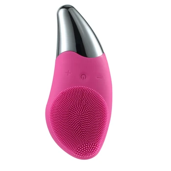 

Waterproof Face Deep Cleansing Brush Face Pore Cleanser Brush Mini Electric Massage Facial Cleansing Tool Soft Silicone