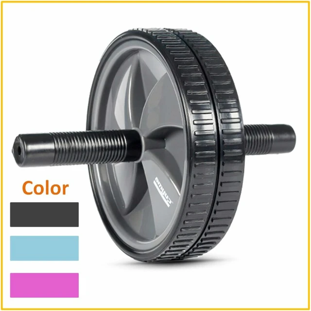 US $12.77 Quality Ab Gym Equipment Doublewheeled Abdominal Wheel Roller Fitness Gymnastic Wheel for Body Bui