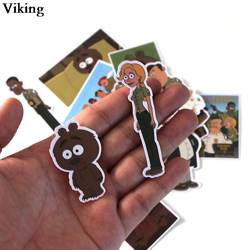 19 шт./компл. Brickleberry смешная наклейка s DIY Наклейка s для чемодана багажа ноутбука автомобиля Водонепроницаемая наклейка s Наклейка на скейтборд G0179