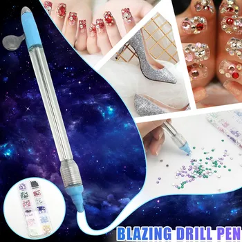 

Drill Pen Nail Dotting Pens 1PC Multifunctional Point Drill DIY Manual Point Drill Pen Nail Art Decoraion A13#30