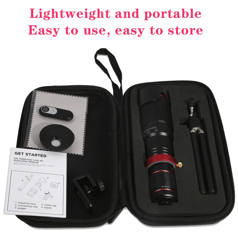 Orsda Mobile Phone Camera Lens 36X Telescope 4K HD External With Universal Clip Phone For Phone Camera Zoom Lens Telescope