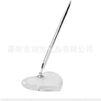 

High Quality Crystal pen with transparent base beautiful pens for kids children