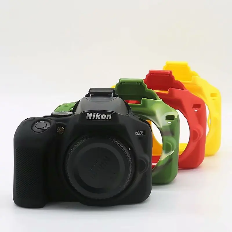 

Nice Soft Silicone Rubber Camera Protective Body Cover Case Eyepiece Viewfinde Eyecup For Nikon D3400 D3500 Camera Bag Lens bag