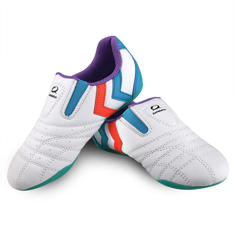 Description Picture 6 of itemWhite Taekwondo Shoes Breathable Karate Kung Fu Wrestling Sneaker Martial Art TaiChi Shoes Adult Children Soft Sole Sport Shoes