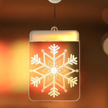 

SOLEDI Suction Cup Economic LED Suction Cup Light Santa Claus New Year Elk Beautiful LED String Lights Christmas Decoration
