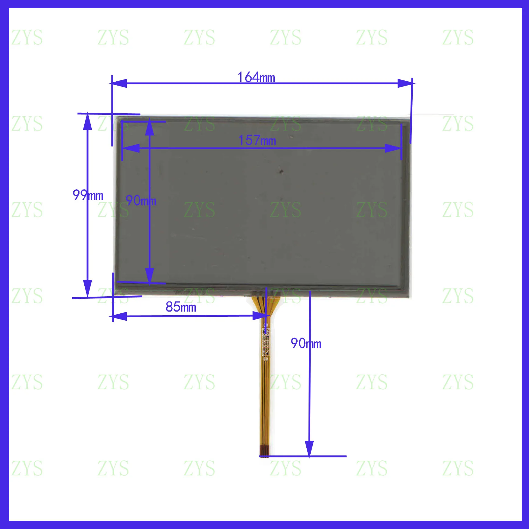 

wholesale XWT1286 164*99mm Polarizer resistance screen for GPS CAR this is compatible Touchsensor glass 164*99