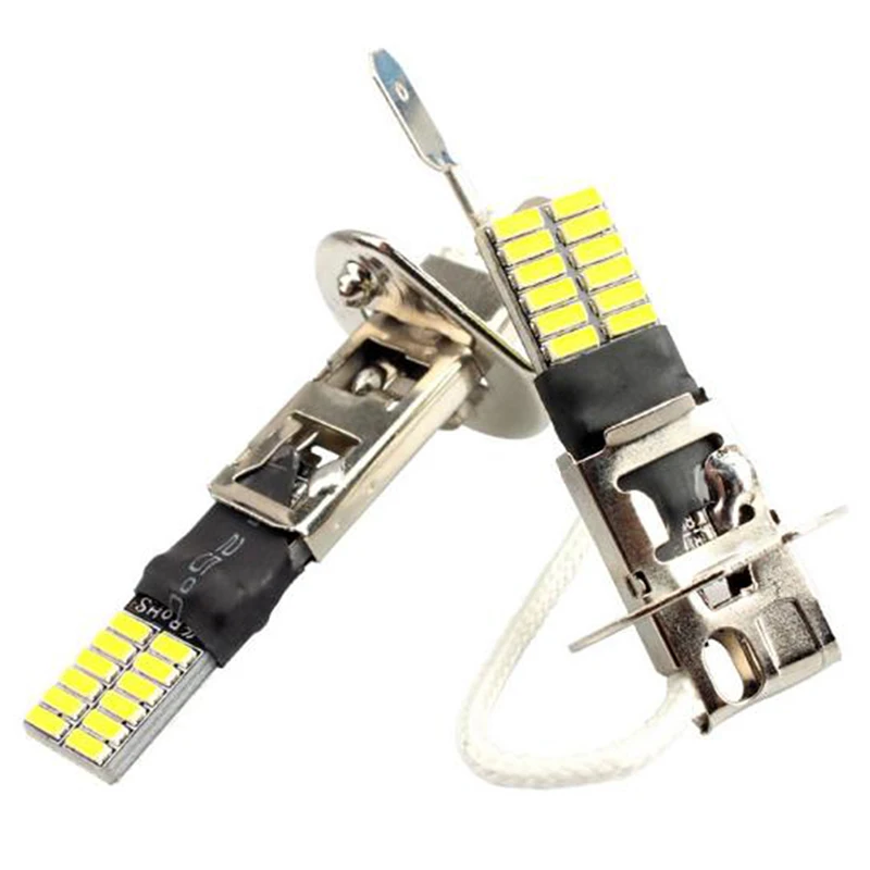 6500K HID Ксеноновые белые 24-SMD H1 светодиодный ные Сменные лампы для противотуманных