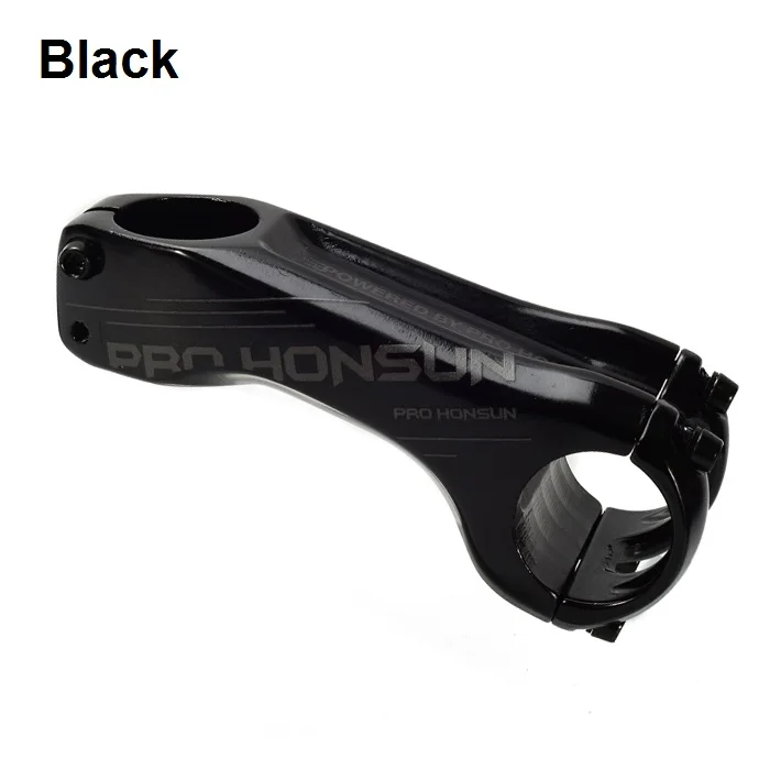 Black PROHONSUN Bicycle Stem Mountain Road Bike Stem MTB 31.8mm Handlebar Riser 90mm Bike Stem-17 Degree for XC - Цвет: Black