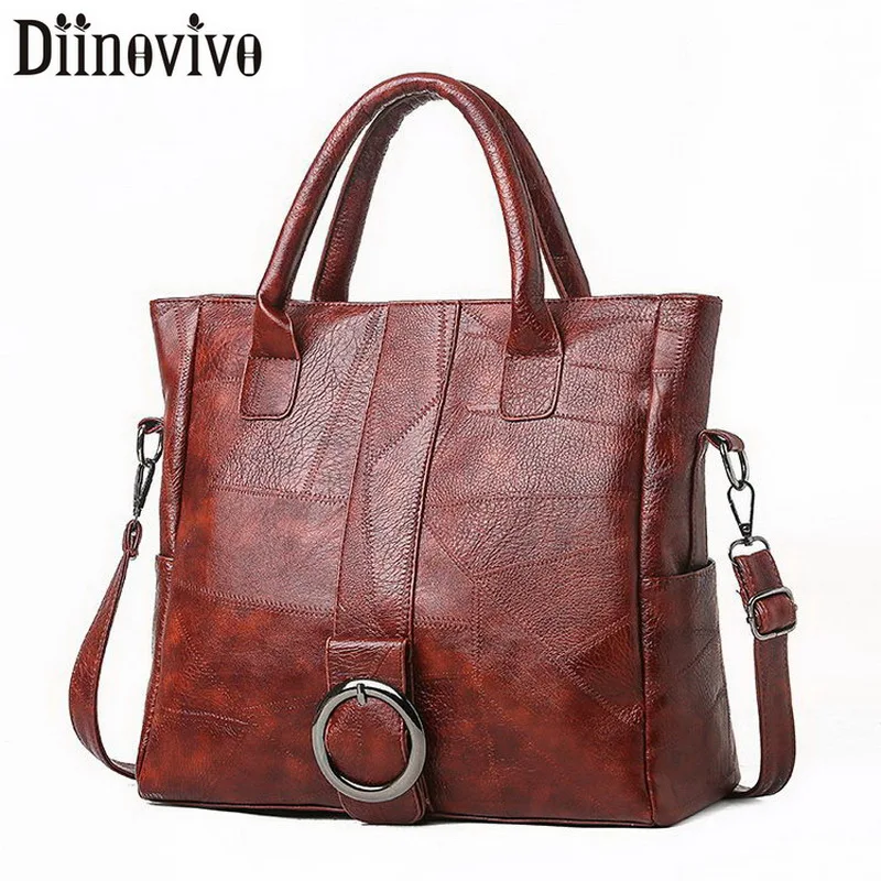  DIINOVIVO Retro Thread Ladies Hand Bags Large Capacity Tote Shoulder Bags Women Travel Crossbody Ha - 4000058531623