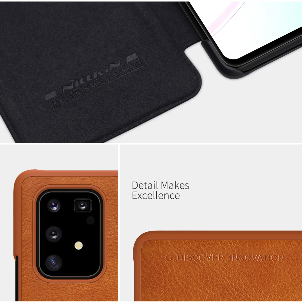 Флип-чехол для samsung Galaxy S10 Lite, серия NILLKIN Qin, роскошный чехол из искусственной кожи, Пластиковая Задняя крышка для samsung S10 Lite, чехол 6,7''