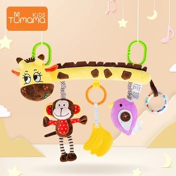 

Tumama Baby Bed Mobile Crib Hanging Toys Infant Ring Bell Teether Crib Stroller Newborns Car Seat Hanging Education Toy Gift