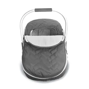 

Newborn Baby Basket Car Seat Cover Infant Weather Resistant Blanket-Style Canopy P31B