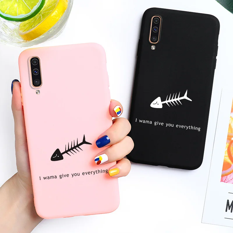 

For Samsung Galaxy A50 Case Cover 3D DIY Painted Soft Candy Color Phone Case for Samsung A50 A 50 2019 A505 A505F SM-A505F Cases