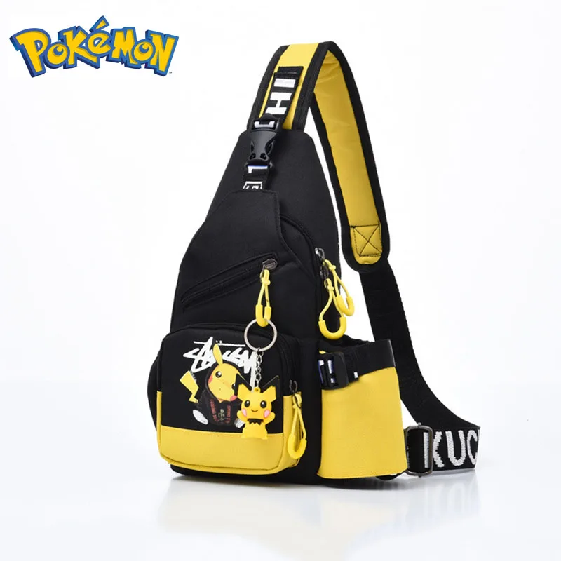 Светящаяся нагрудная Сумка Pokemon Pikachu спортивные водонепроницаемые вместительные