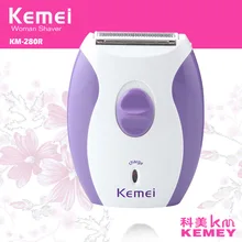 Kemei Electric Epilator Mini Rechargeable Hair Removal Shaver Lady Epilators Bikini Shaving Machine for Female EU PLUG 43D