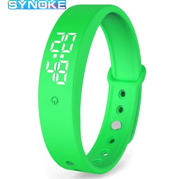 

SYNOKE Men Smart Bracelet Fitness Tracker Body Temperature Measurement Automatic LED Waterproof Alarm Clock Women Smart Band