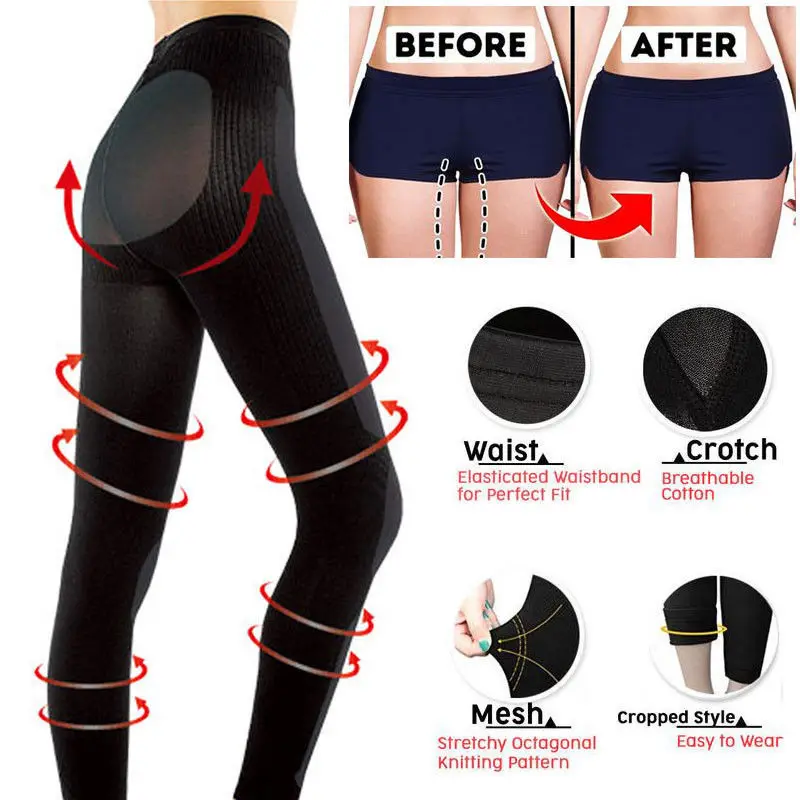 

SCULPTING SLEEP LEG SHAPER Pants Legging Socks Women Body Shaper Panties Slimming Leg Sexy Hip Up Control makeup tools