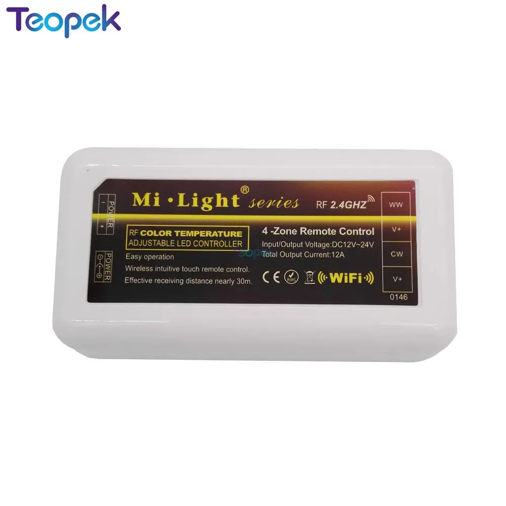 MiBoxer CCT Led управление Лер CW/WW Led диммер FUT035 2,4G Дистанционное WL-Box1 Wi-Fi управление для цветовой температуры светодиодные полосы DC12-24V