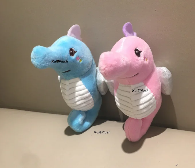 

2Colors - Sweet BIG 13CM Sea Horse Plush Stuffed Toy , Key chain Ocean Animal Plush DOLL TOY , Wedding Bouquet Gift
