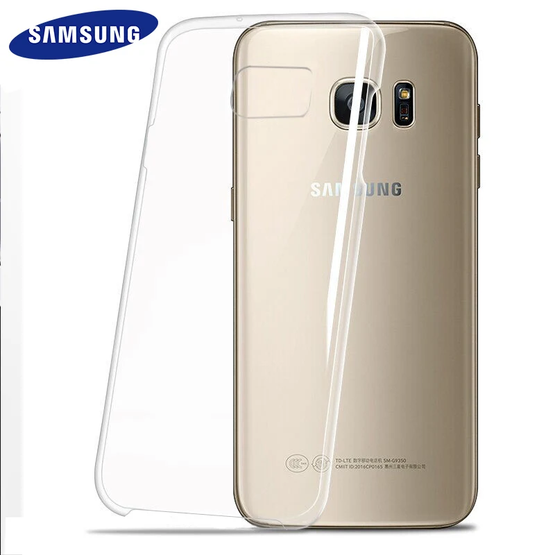 S7 чехол прозрачный плотный чехол Tpu Lcd дисплей samsung Galaxy S7 чехол задняя крышка мягкий кошелек ударопрочный с коробкой