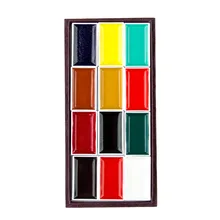 

8/12/24 Color Gouache Watercolor Chinese Painting Solid Pigment Square Solid Watercolor Painting Set Art Supplies for Artist