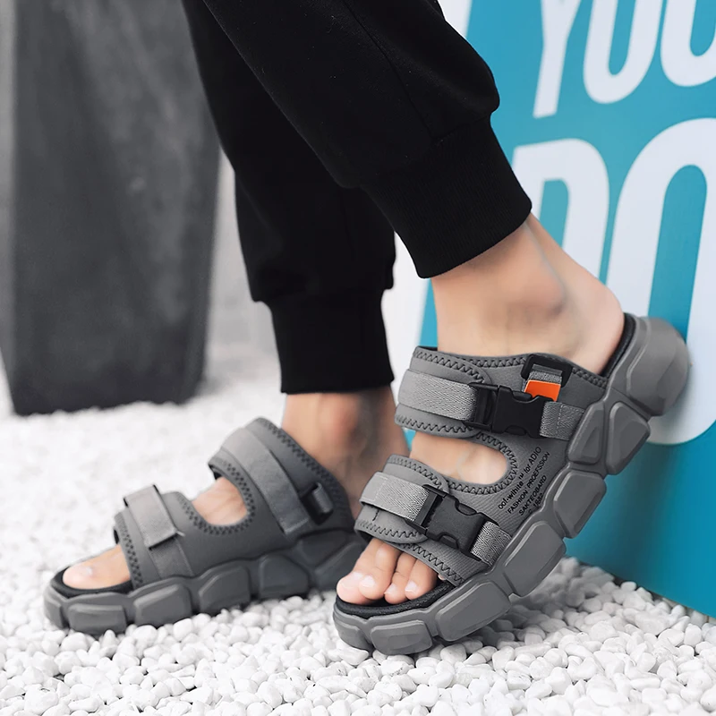 Vesyrion; популярные мужские сандалии; Уличная обувь на платформе; популярная модель; размеры 39-44