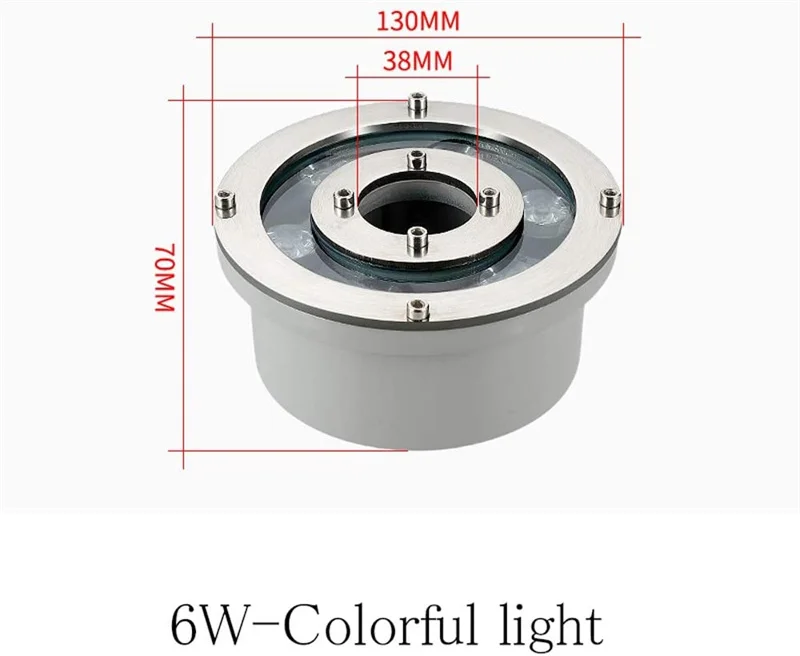 submersible led pool lights IP68 RGB Gradient Fountain Underwater Lights LED Swimming pool light 6w 12w 15w 18w 24W Waterproof Garden Landscape Lamp 12V 24V submersible led lights